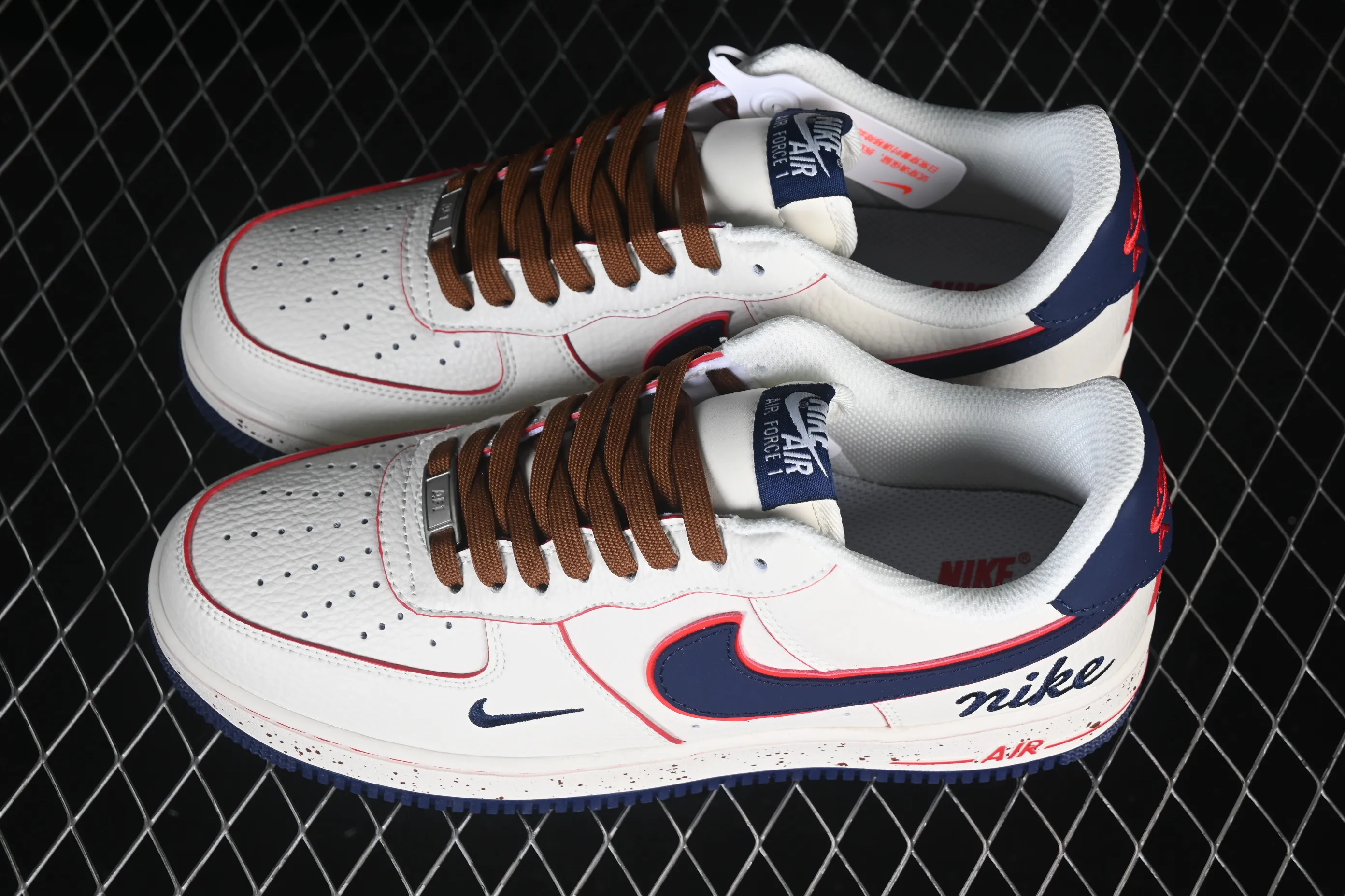 All Categories Nk Air Force 1 Air Force Series Nk Air Force 1 Low Air Force Low Nike Air Force 1'07 Low Milk White Blue Red Spot Air Force One Low Casual Sneakers NH0601-545